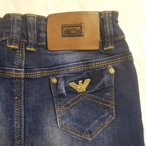Armani Exchange studded toddler denim skirt toddler size 5 (D18) - Picture 2 of 7